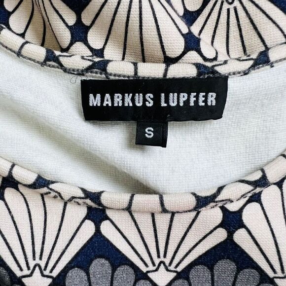 MARKUS LUPFER Shell Star Stripe Heidi Swing T-Shirt Dress Size Small - Picture 8 of 10